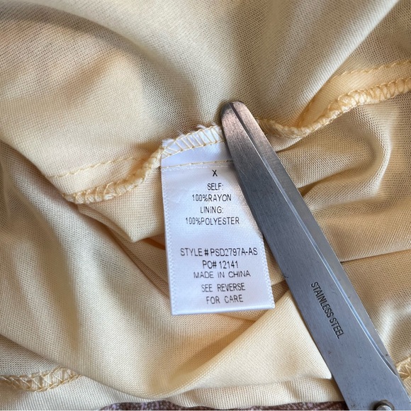 A Beautiful Soul Floral Tie Ribbon Tiered Ruffled Hem Flowy Maxi Dress XL - Picture 12 of 14